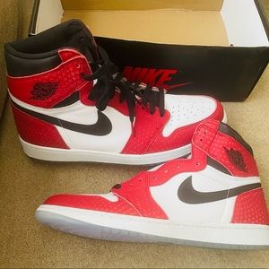 BRAND NEW, NEVER WORN - Jordan 1 OG Spider-Man origin story sneakers